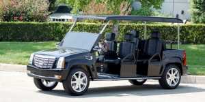 Black Escalade Limo Golf Cart