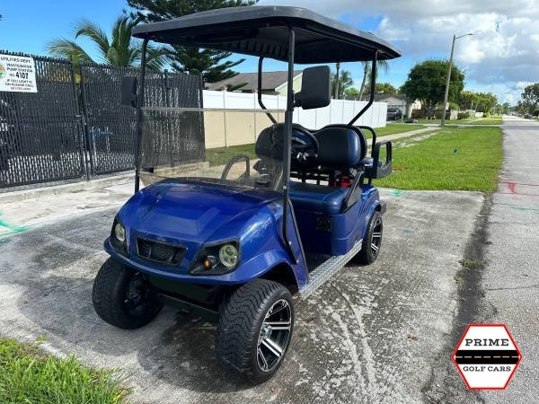 Blue EZGO 4 Passenger Golf Cart