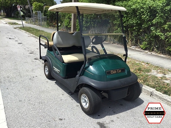 Green Club Car 4 Passenger Golf Cart