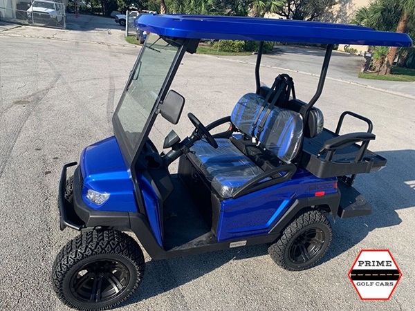 Hydro Blue Bintelli Beyond 4 Passenger Lifted Golf Cart