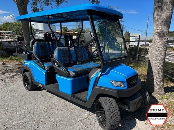 Ocean Blue Bintelli Beyond 6 Passenger Golf Cart