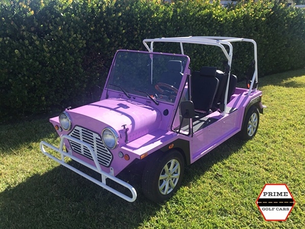 Pink Mokee 4 Passenger Golf Cart