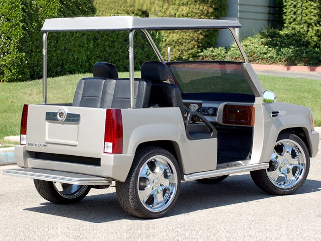 Silver Escalade Golf Cart