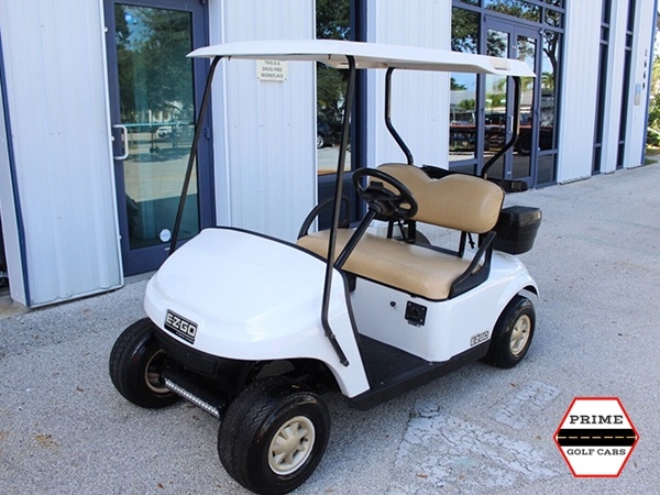 White EZGO 2 Passenger Golf Cart